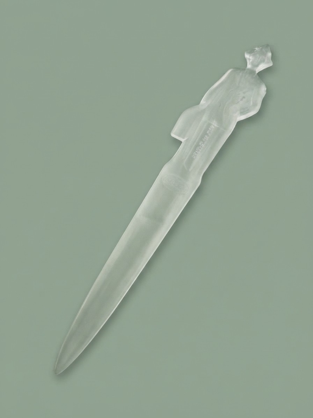 Vintage Fuller Brush Man Letter Opener Lucite Plastic Advertising (0412M)